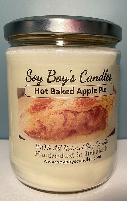 16 ounce Hot Baked Apple Pie Soy Candle