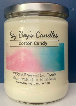16 ounce Cotton Candy Soy Candle – Soy Boy's Candles