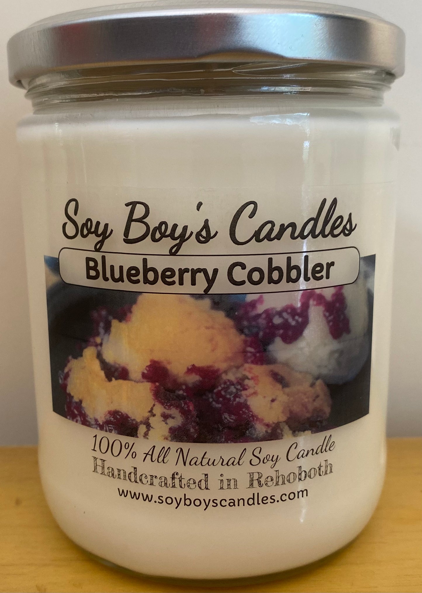 16 ounce Blueberry Cobbler Soy Candle