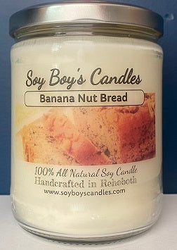16 ounce Banana Nut Bread Soy Candle
