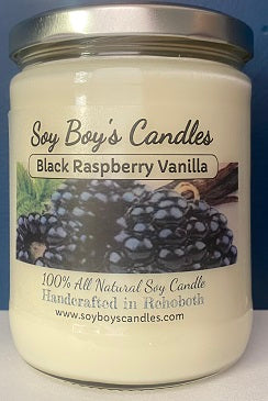 Black Raspberry Candle 16 ounce Black Raspberry Vanilla – Soy Boy's Candles