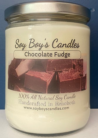 16 ounce Chocolate Fudge Soy Candle