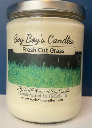 16 ounce Fresh Cut Grass Soy Candle