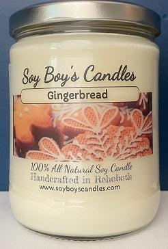 16 ounce Gingerbread Soy Candle