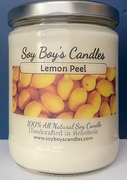 16 ounce Lemon Peel Soy Candle