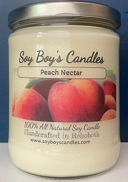16 ounce Peach Nectar Soy Candle