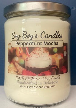 16 ounce Peppermint Mocha Soy Candle
