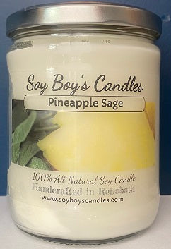 16 Ounce Pineapple Sage Soy Candle