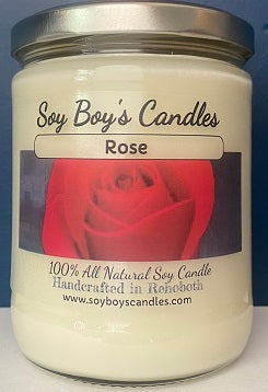 16 ounce Rose Soy Candle