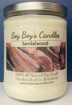 16 ounce Sandalwood Soy Candle