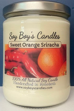 16 ounce Sweet Orange Sriracha Soy Candle