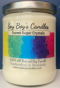 16 ounce Sweet Sugar Crystals Soy Candle