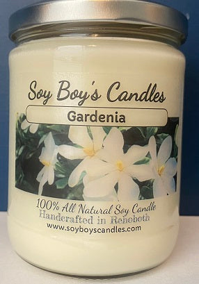 16 ounce Gardenia Soy Candle