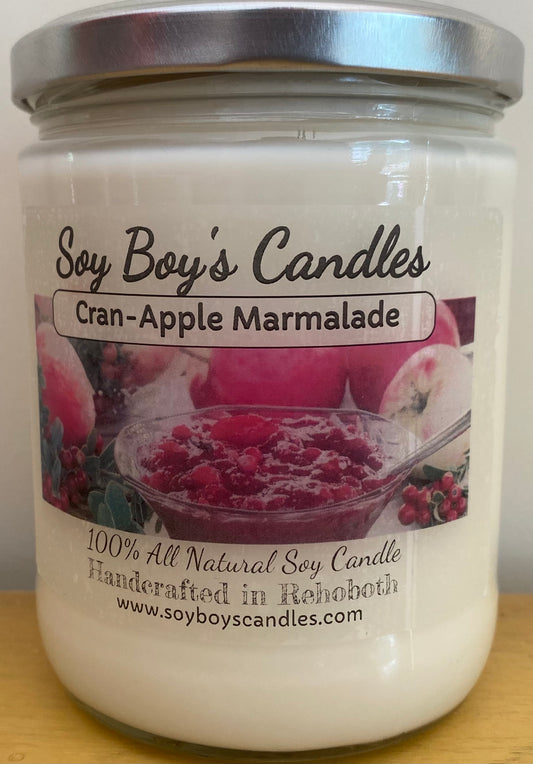 16 ounce Cran-Apple Marmalade Soy Candle